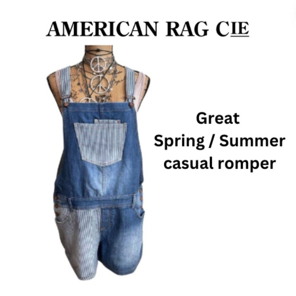 AMERICAN RAG CIE denim  romper front and back pockets -- SIZE 15 Junior